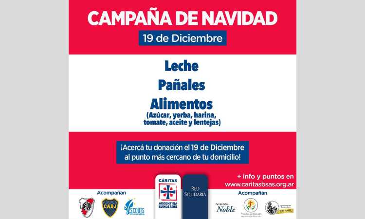 Campaña solidaria de Navidad en Buenos Aires Campaña solidaria de Navidad en Buenos Aires