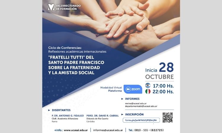 Ciclo de Conferencias de la Ucasal sobre la Fratelli Tutti Ciclo de Conferencias de la Ucasal sobre la Fratelli Tutti