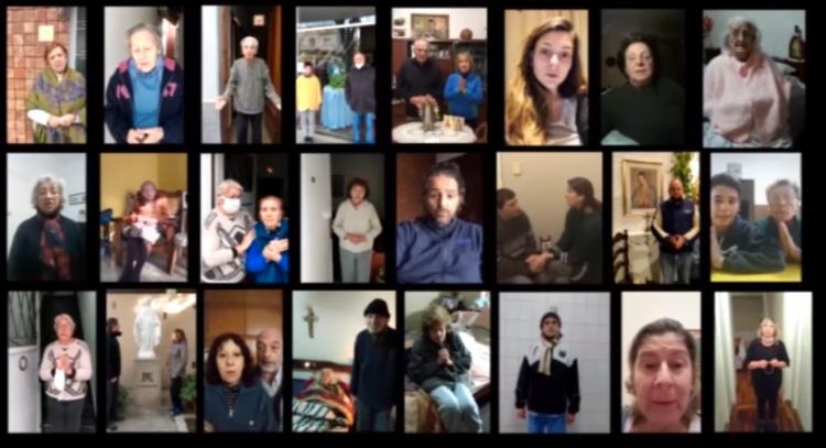 Más de 200 personas se juntaron en un rosario virtual
