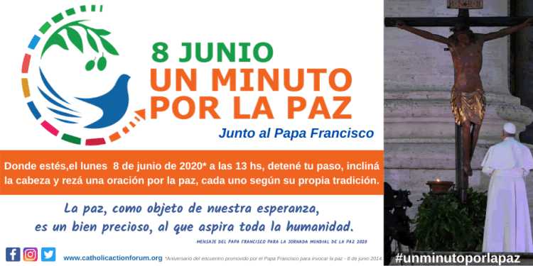 "Un Minuto por la Paz" y un pedido por el fin de las pandemias "Un Minuto por la Paz" y un pedido por el fin de las pandemias