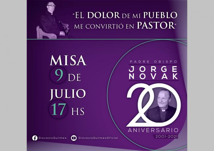 A 20 años de su muerte, Quilmes recuerda a Mons. Novak