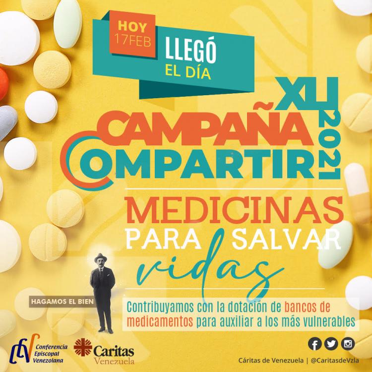 Cáritas Venezuela: Campaña Medicinas para salvar vidas Cáritas Venezuela: Campaña Medicinas para salvar vidas
