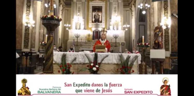 El Card. Poli pidió a San Expedito salud para la familia humana