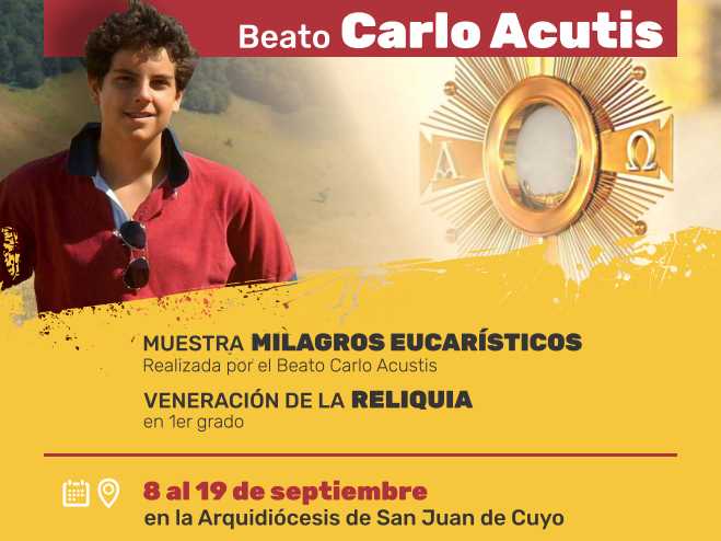 Una reliquia y una exposición del beato Carlo Acutis visitan San Juan Una reliquia y una exposición del beato Carlo Acutis visitan San Juan