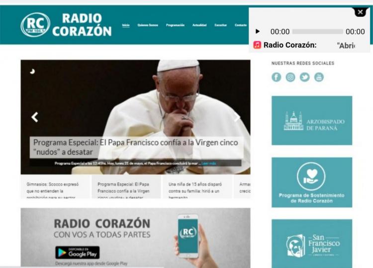 Radio Corazón presentó su nueva página web Radio Corazón presentó su nueva página web