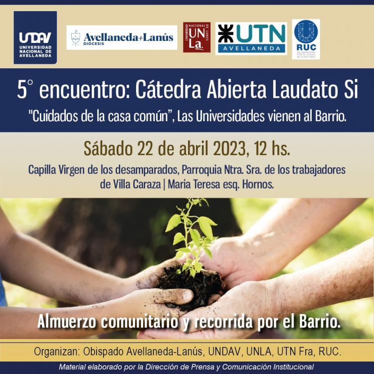 Quinto Encuentro de la cátedra abierta Laudato si' Quinto Encuentro de la cátedra abierta Laudato si'
