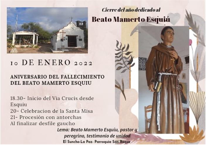 Catamarca concluye el Año Diocesano dedicado al beato Fray Mamerto Esquiú Catamarca concluye el Año Diocesano dedicado al beato Fray Mamerto Esquiú