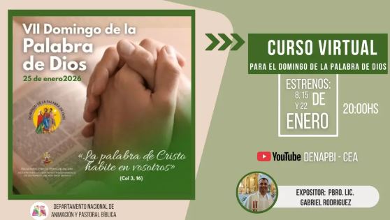 Charlas virtuales: '¿Qué es la Biblia? ¡Pido la Palabra!'
