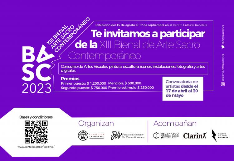 Convocan a artistas para la XIII Bienal de Arte Sacro Contemporáneo
