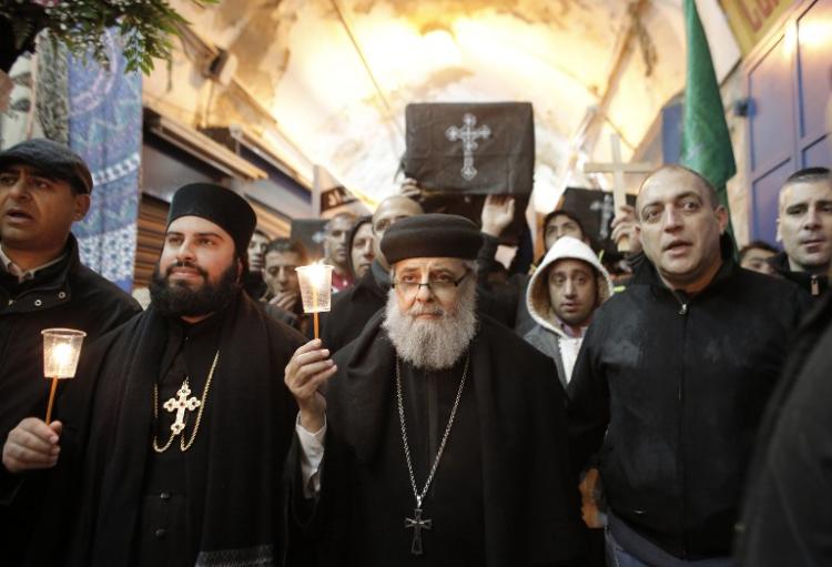 Cuatro mil coptos egipcios peregrinaron a Jerusalén Cuatro mil coptos egipcios peregrinaron a Jerusalén