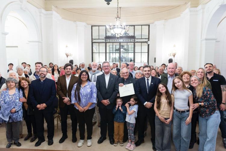 El Pbro. Ernesto Salvia fue declarado Personalidad Destacada de la Cultura El Pbro. Ernesto Salvia fue declarado Personalidad Destacada de la Cultura