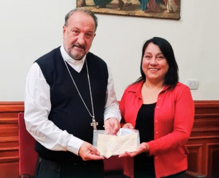 El obispado de San Luis recibió una reliquia del santo Cura Brochero