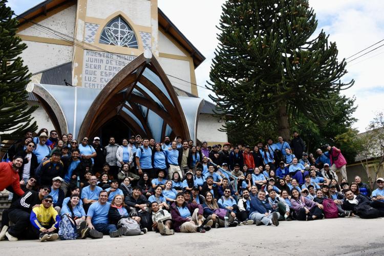 Junín de los Andes, epicentro del retiro de jóvenes salesianos