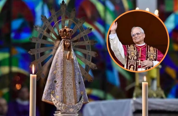 La Iglesia argentina encomienda a la Virgen de Luján el pontificado de León XIV