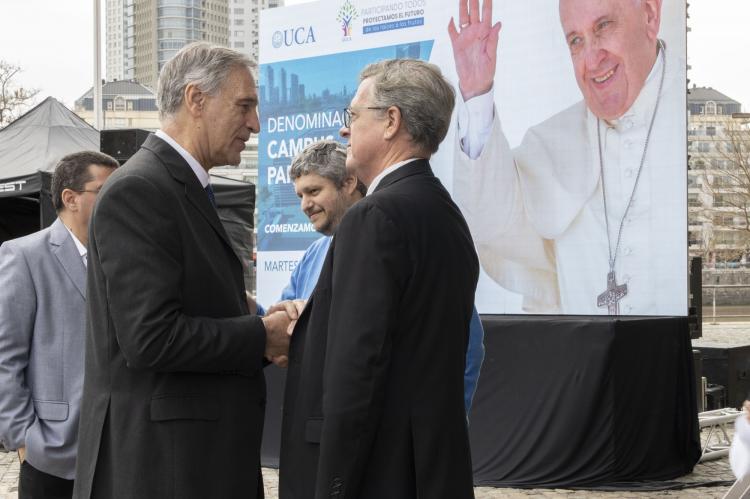La UCA denominó 'Papa Francisco' a su campus en Puerto Madero 