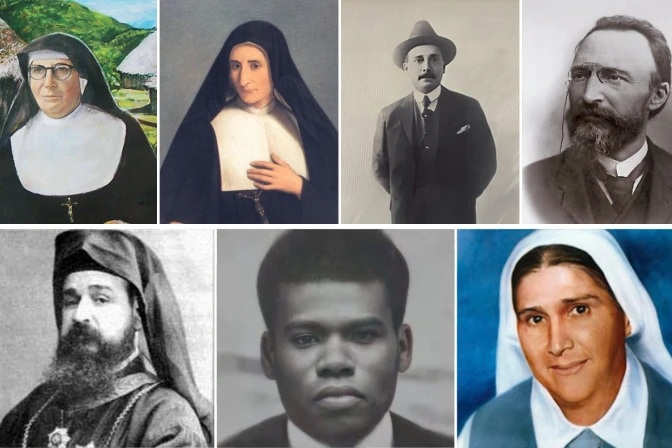 Los siete nuevos santos son luces bondadosas Los siete nuevos santos son luces bondadosas