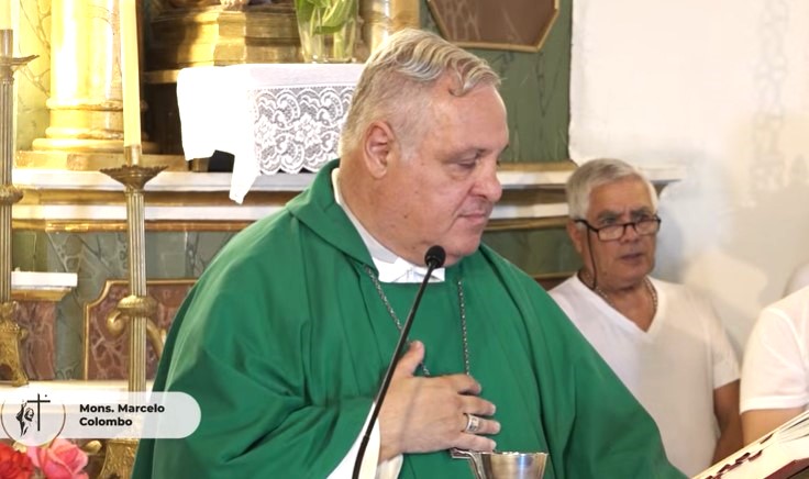 Mons. Colombo llamó a vivir 'la profundidad de la ley' en la fe cristiana