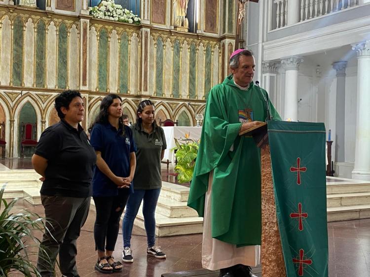 Monseñor Canecín instó a ser 'luz y sal' frente a la trata y las adicciones