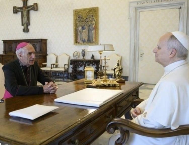 San Nicolás: Mons. Santiago se reunió con el papa León XIV en el Vaticano