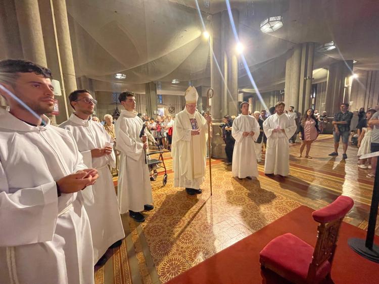 Seminaristas diocesanos recibieron ministerios en la catedral de Mar del Plata